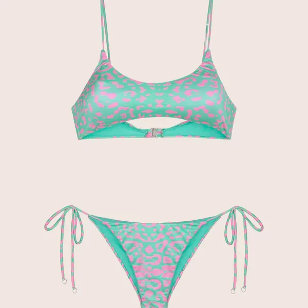 Effek bikini top Spotted Pink